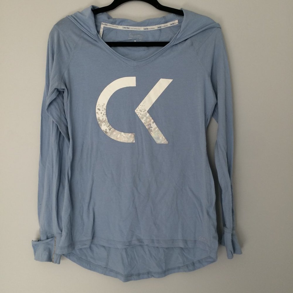 Calvin Klein blue workout top